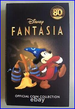 Cook Islands 2020 Fantasia Disney Coloured 25 Cents Silver Plated 14 Coins Set