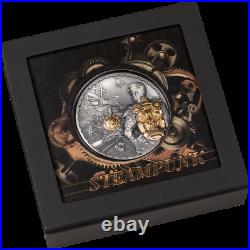 Cook Islands 2021 20$ JET PACK Steampunk Gilded 3 Oz Silver Coin