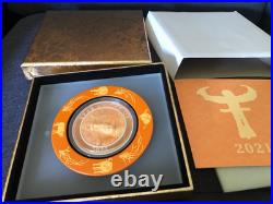 Cook Islands 2021 OX $25 Mother of Pearl Lunar Year 5oz Silver Proof Coin
