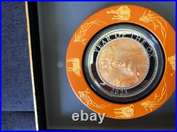 Cook Islands 2021 OX $25 Mother of Pearl Lunar Year 5oz Silver Proof Coin