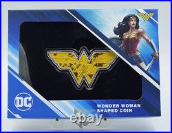 Cook Islands 2022 Wonder Woman Emblem-Shaped 1 Oz Silver Proof Coin