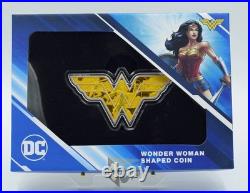 Cook Islands 2022 Wonder Woman Emblem-Shaped 1 Oz Silver Proof Coin