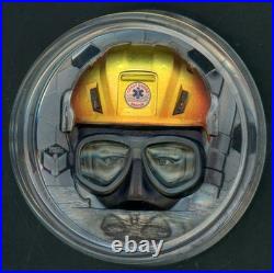 Cook Islands 2023 $20 Only The Brave Are Free 3oz Coast Guard Coin In Box No Coa