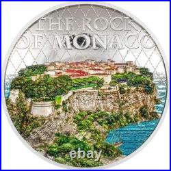 Cook Islands 2024 Architectures of the World The Rock of Monaco $10 2oz Coin