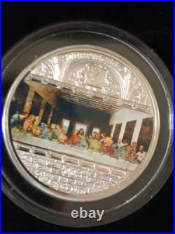 Cook Islands $20 3oz The Last Supper silver proof coin 2008 LEONARDO DA VINCI