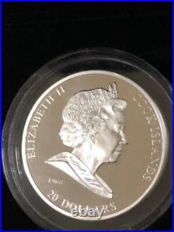 Cook Islands $20 3oz The Last Supper silver proof coin 2008 LEONARDO DA VINCI