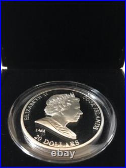 Cook Islands $20 3oz The Last Supper silver proof coin 2008 LEONARDO DA VINCI