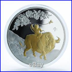 Cook Islands, 25 Dollars, Year of the Ox, Silver Proof Coin 2009