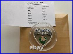 Cook Islands, 2 Dollars Birthday Heart Boy, silver coin, 1/2 Oz 2013 year