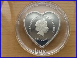 Cook Islands, 2 Dollars Birthday Heart Boy, silver coin, 1/2 Oz 2013 year