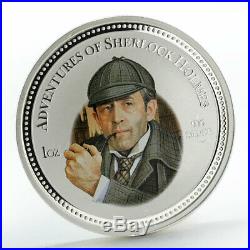 Cook Islands 2$ Sherlock Holmes Baskervilles Hound coloured silver coin 2007