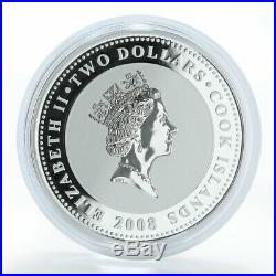 Cook Islands $2 Soyuzmultfilm Nutcracker Thumbelina Leopold set of 4 coins 2008