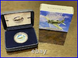 Cook Islands 2dollars Speed Jet 1930′s Racers Polikarpov I-16 Aircraft coin 2006