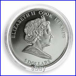 Cook Islands $ 5 12 wonders Holy Dormition Sviatohirsk Lavra silver coin 2009