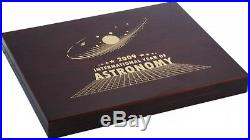 Cook Islands 5$ 2009 Set 10 coins Astronomy Silver. 999
