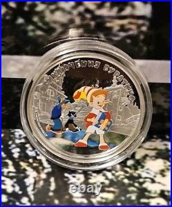 Cook Islands 5 Dollar 1 oz Silver Proof Adventures of Buratino Coin 2012