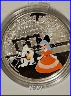 Cook Islands 5 Dollar 1 oz Silver Proof Adventures of Buratino Coin 2012