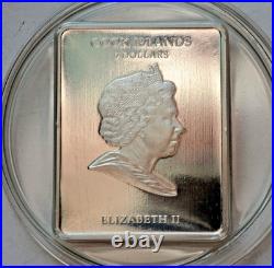 Cook Islands 5 Dollars 2009, Matejko Wernyhora, Silver Coin, real pearl COA