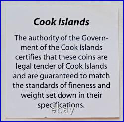 Cook Islands 5 Dollars 2009, Matejko Wernyhora, Silver Coin, real pearl COA