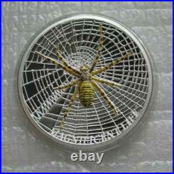 Cook Islands 5 Dollars 2016 Silver Proof 1OZ Coin Magnificent Life Wasp Spider