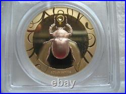 Cook Islands 5 Dollars 2017 Sliver 1OZ Coin Scarab Selection I PCGS PF70 FDI