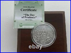 Cook Islands, 5 Dollars The Day of Prudence, 1 Oz silver coin 2010 year