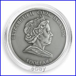 Cook Islands 5 Dollars The Day of Prudence silver coin 2010