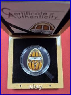 Cook Islands 5$ Imperial Eggs in Cloisonne (Egg In Gold)