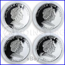 Cook Islands, 5 dollars, 12 coins Set, 12 Wonders of Ukraine silver proof 2009