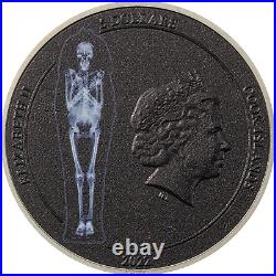 Cook Islands 5 dollars 2022 X-Ray The Mummy röntg Impacts 1 oz silver coin proof