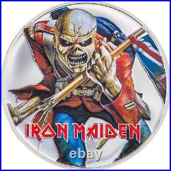 Cook Islands 5 dollars 2023 IRON MAIDEN Eddie The Trooper 1 oz silver coin proof