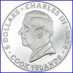 Cook Islands 5 dollars 2024 Iron Maiden Killers 1 oz silver coin proof CIT Cook Islands 5 dollars 2024 Iron Maiden Killers 1 oz silver coin proof CIT