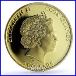 Cook Islands 5 dollars Butterfly KM-1696 Shades Nature PR 70 PCGS Ag coin 2015
