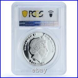 Cook Islands 5 dollars Chelyabinsk Meteorite Space PR 70 PCGS silver coin 2013