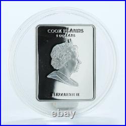 Cook Islands 5 dollars Patron Saints St. Andrew silver proof color coin 2011