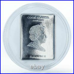 Cook Islands $5 santa sindone Silver Gilded Octahedron Coin with Swarovski 2010