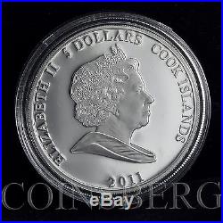 Cook Islands $5 set 3 coins Karlsson Soyuzmultfilm Cartoon Silver Colorized 2011