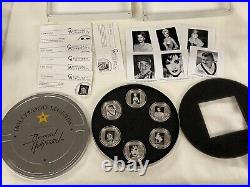 Cook Islands. 925 Silver $5 Hollywood Legends Coin Set- Bernard Of Hollywood