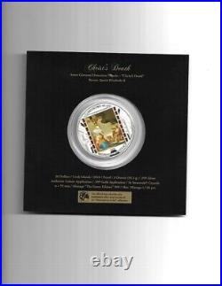 Cook Islands 93.3 Grams Silver Proof Coin 2018 Box/coa Christ Death On The Cross
