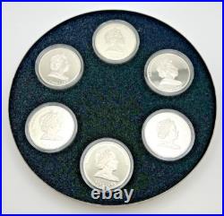 Cook Islands Hollywood Legends 6 Silver Coin Marilyn Sophia Taylor Dean Bernard