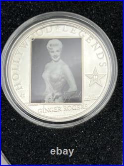 Cook Islands Hollywood Legends 6 Silver Coin Marilyn Sophia Taylor Dean Bernard
