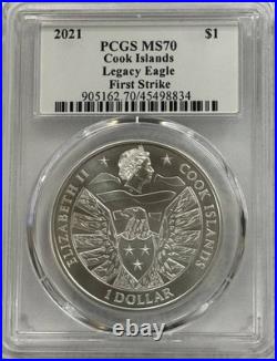 Cook Islands Legacy Eagle PCGS MS70 First Strike Cook Islands Legacy Eagle PCGS MS70 First Strike