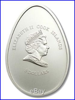 Cook Islands Little Thermo Chick Easter Coin $5 2009 Thermocolor Proof Silver Cr