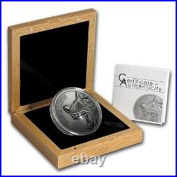 Cook Islands, North American Predator, Gray Wolf 2oz silver coin (2015) 10 NZ$