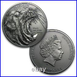Cook Islands, North American Predator, Sea Lion 2oz silver coin (2016) (10 NZ$)