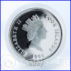 Cook Islands, Set of 5 Silver coins, 5x$1, Australia Fauna Series, 1 Oz, 1998