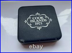 Cook Islands Silver Coin 1973 Queen Elizabeth II Silver Jubilee 2 Dollar