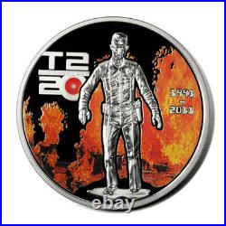 Cook Islands Terminator 2 Judgement Day 3 Coins 2011 Proof Silver Crowns CPU Chi