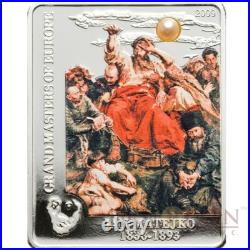 Cook Islands WERNYHORA JAN MATEJKO MASTERPIECES ART $5 Silver Coin 2009 Pearl Cook Islands WERNYHORA JAN MATEJKO MASTERPIECES ART $5 Silver Coin 2009 Pearl