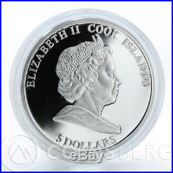 Cook Islands set of 5 coins Holy Assumption Kiev-Pechersk Lavra silver proo 2008